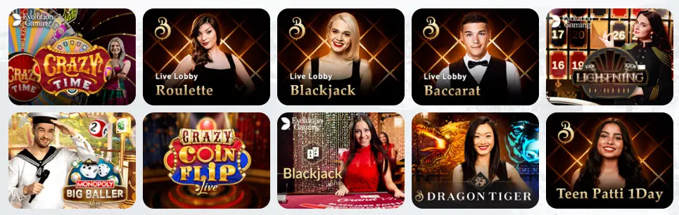 Giochi da casinò dal vivo VivaBet Casino