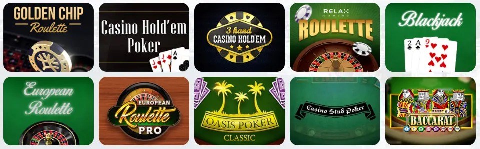 Giochi da tavolo al VivaBet Casino