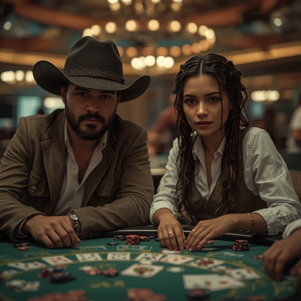 foto di due giocatori di poker VIVABET CASINO