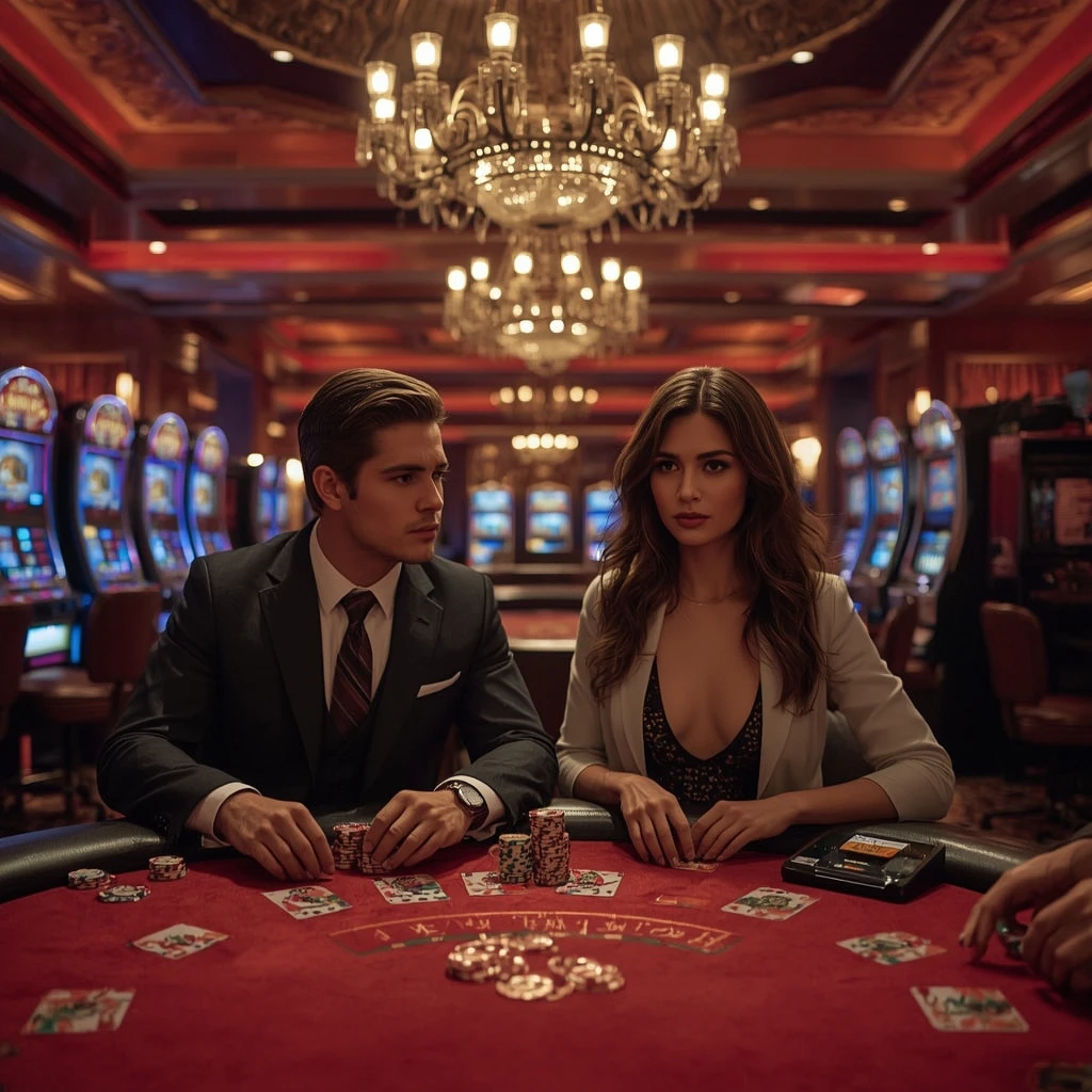 Due giocatori di poker al VivaBet Casino
